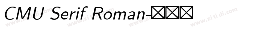 CMU Serif Roman字体转换